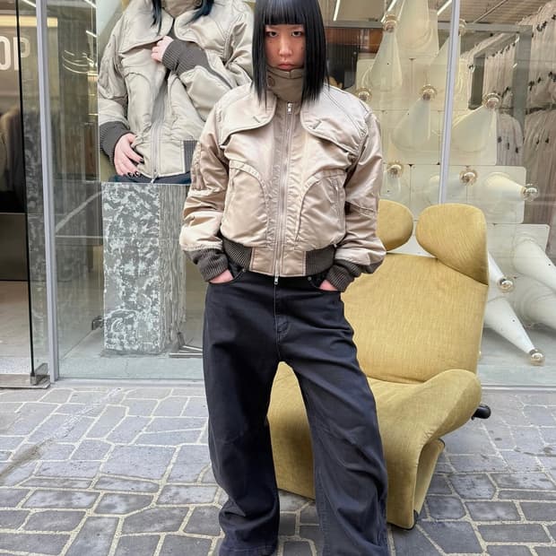 Padded Quad Bomber Jacket, Queasy