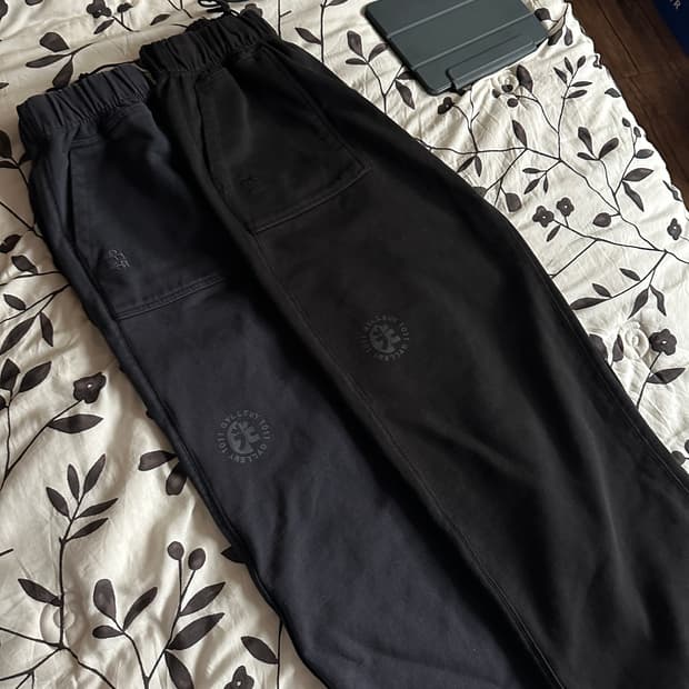 [3] 폴리테루 퍼티그팬츠 블리치드블랙