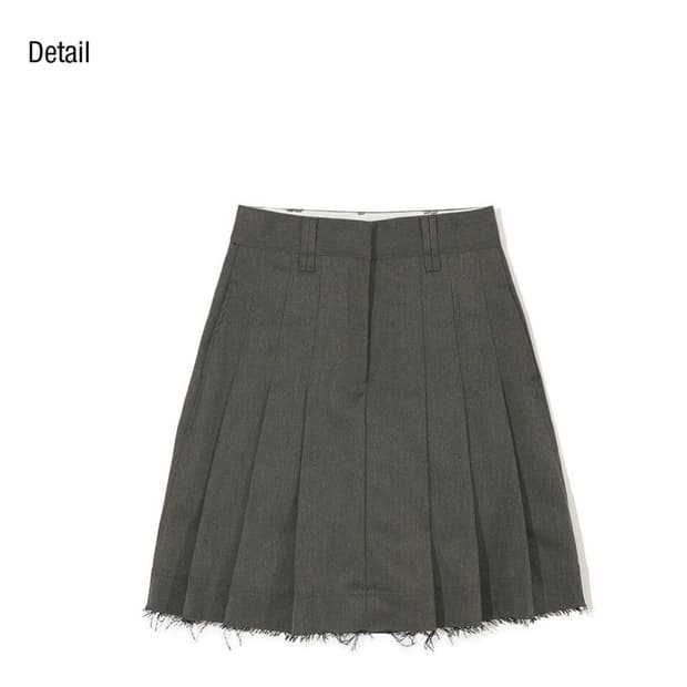 partimento women cut off pleats skirt