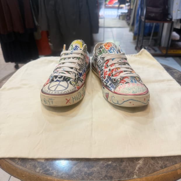 42/27p 정품 배트멍 그래피티 낙서 스니커즈 팝니다