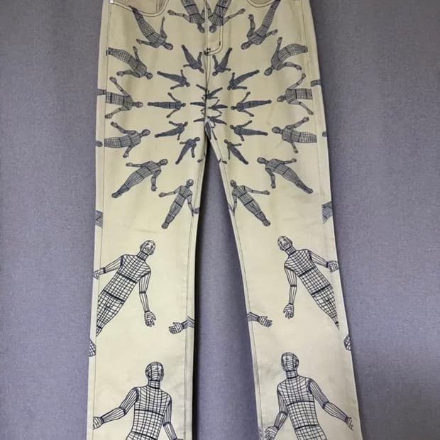 언본소사이어티 14OZ 데님 팬츠 크림 32size