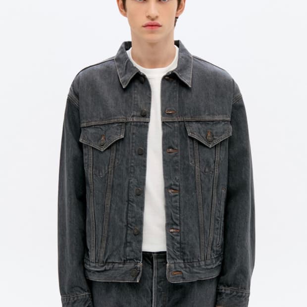 시오타 그레이 4포켓 데님자켓 48사이즈 새상품