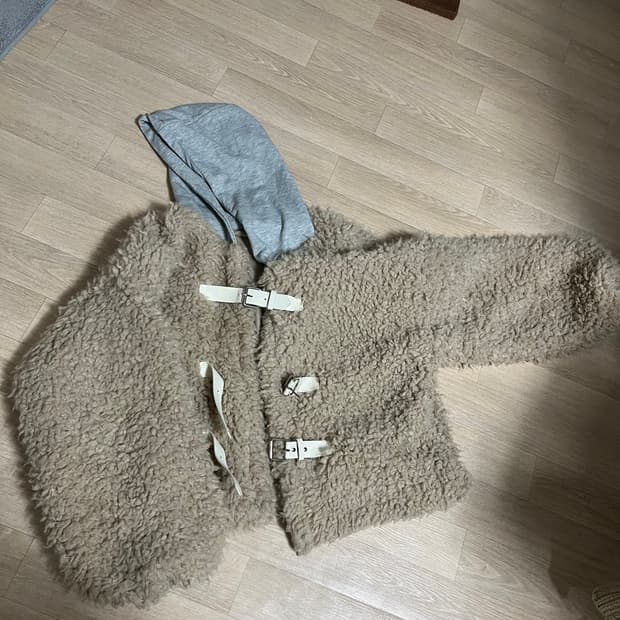 빈티지 뽀글이 후드자켓