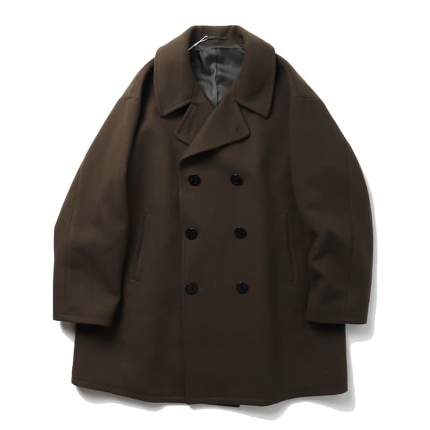 BEAMS Fleece Easy Pea Coat