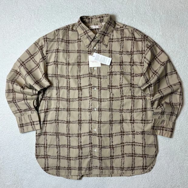 마르니 X 유니클로 체크 오버 셔츠 PN6390