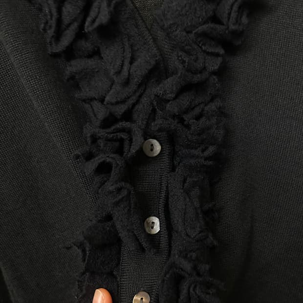 gipsy blue gothic ruffle cardigan