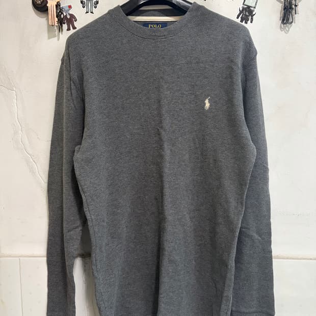 폴로 랄프로렌 남성 와플 롱슬리브 M