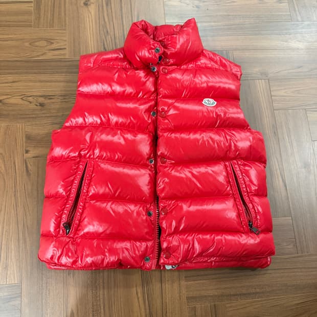 몽클레어 패딩 베스트 조끼 레드