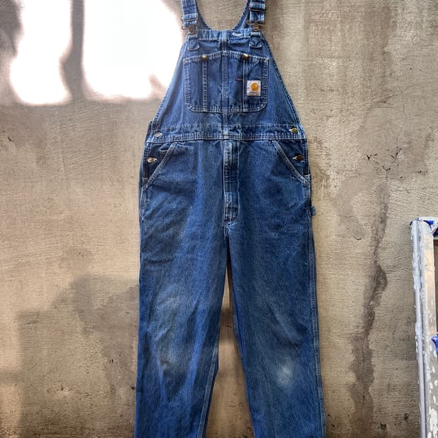 칼하트 오버롤 미드블루