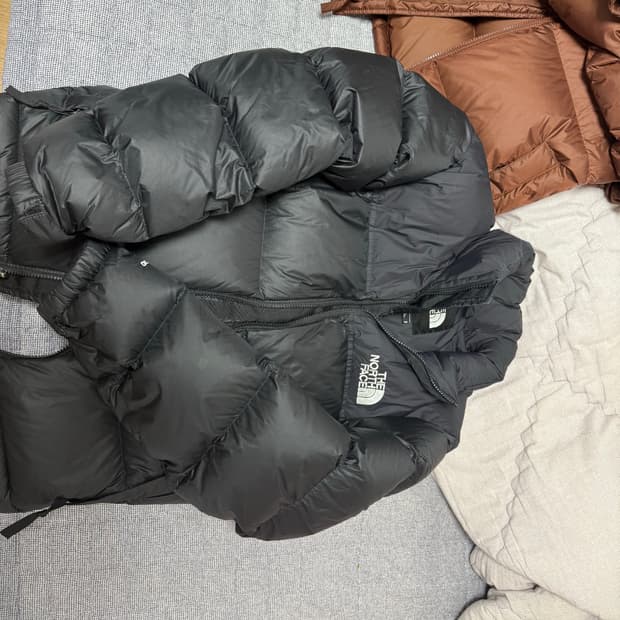 노스페이스 눕시 패딩 블랙 해외판S