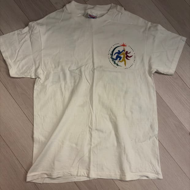 빈티지 헤인즈 애틀랜타 올림픽 자선행사 티셔츠(수소봉제)