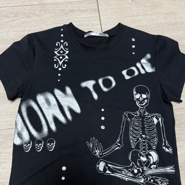 셋업이엑스이 크롭 반팔티, 본투다이탑