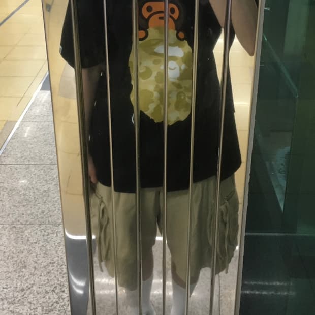 베이프 마일로 카모 반팔티