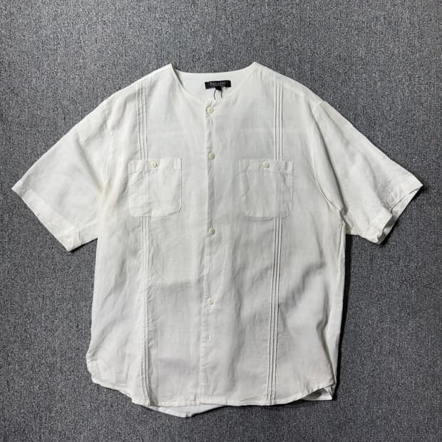 논 카라 쿠바 셔츠 화이트 ( M/OLD-7609 )