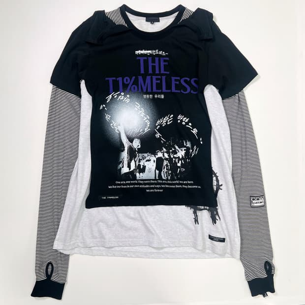 99%IS "THE T1%MELESS" 롱슬리브 핸드메이드커스텀 (3)