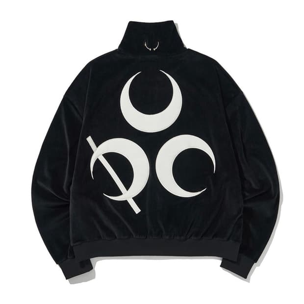 디오스피스 signature velour zipup bk