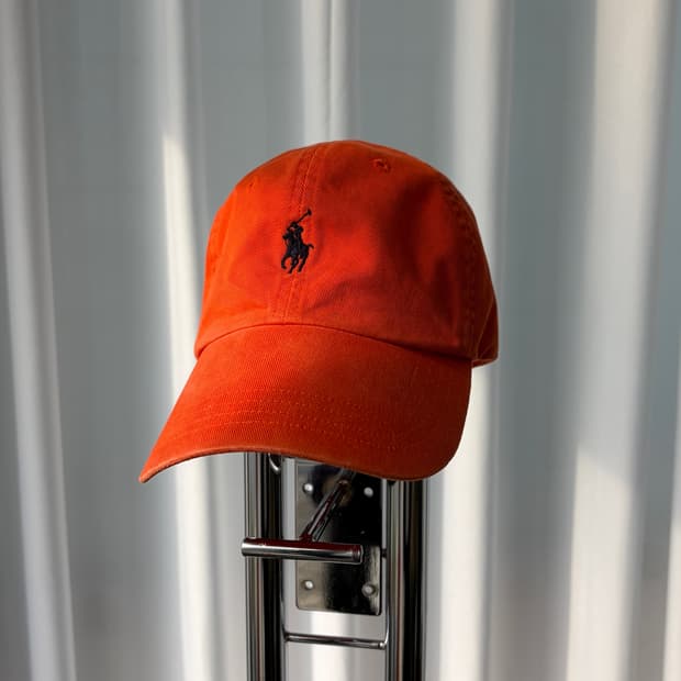 폴로 랄프로렌 클래식 코튼 치노 볼캡 오렌지 