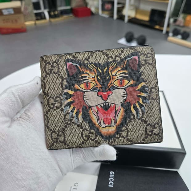 [50%할인] 구찌 앵그리캣 반지갑