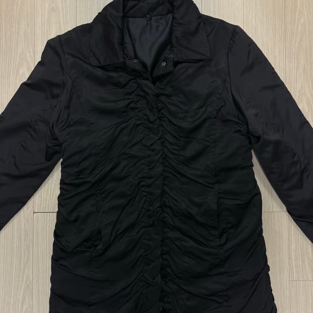 shirring satin jacket