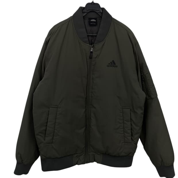 아디다스 다운패딩 블루종점퍼  