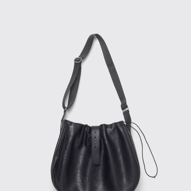 해칭룸 웨이비 숄더백 블랙