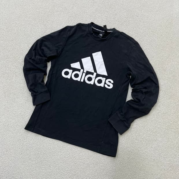 M 아디다스 빅로고 긴팔 티셔츠 0324M