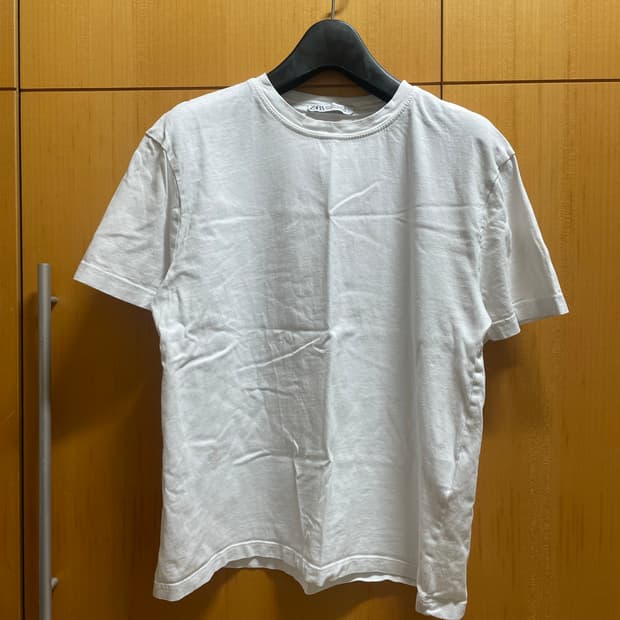 Zara 자라 무지 반팔 티셔츠 무지티 화이트
