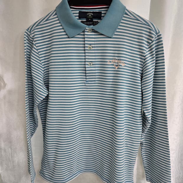 캘러웨이 스트라이프 긴팔 폴로티셔츠 (1638)