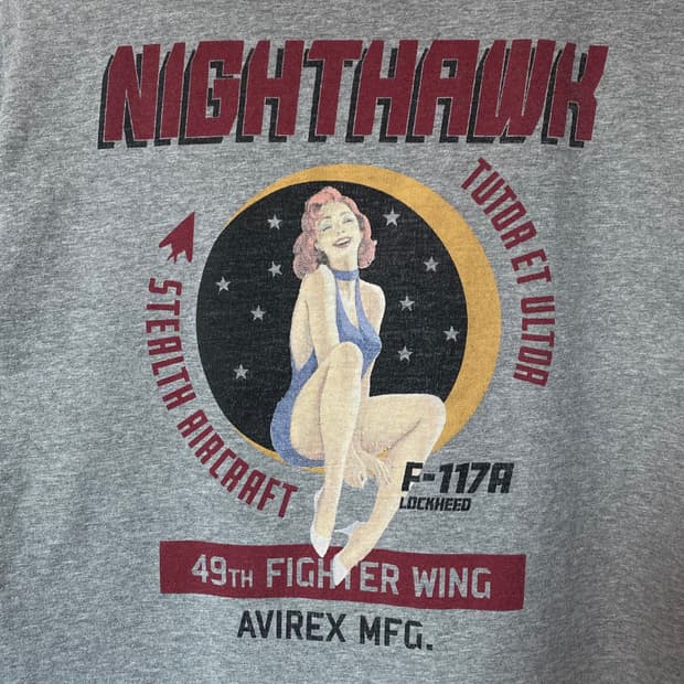 (L)Avirex아비렉스 핀업걸 반팔티셔츠