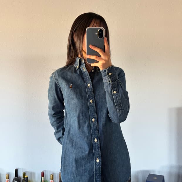 [XS]폴로 랄프로렌 커스텀핏 여성 데님 셔츠