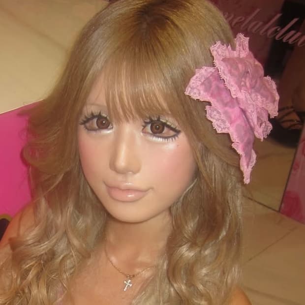 베이비메탈클럽 리본 봉봉 핑크 레오파드 헤어 클립 헤어핀