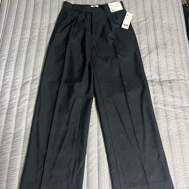 새상품) 유니클로 U 울 와이드 팬츠