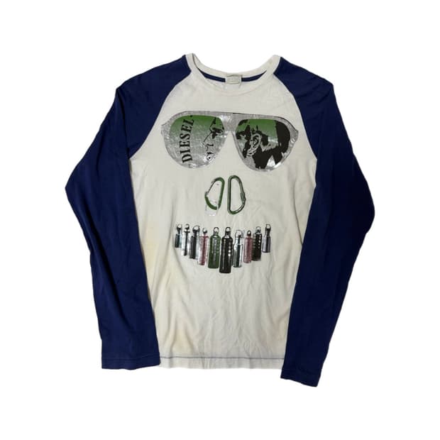 Diesel 디젤 래글런 롱슬리브 티셔츠