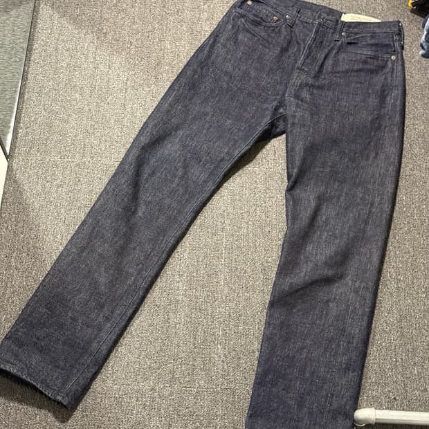 캐피탈(KAPITAL) 몽키시스코 5p 흑사 14oz 셀비지 데님