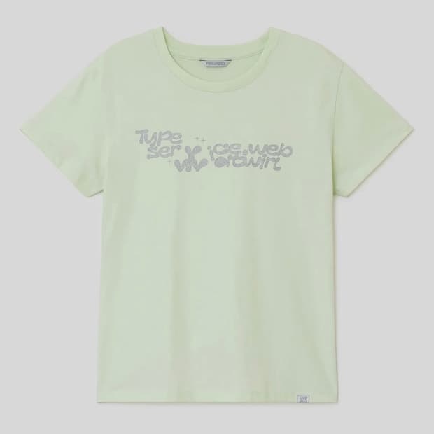 Vivid Twirl Glitter Top [Lime]