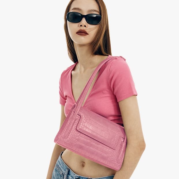 파인드카푸어 마티백26 크로커 더스티핑크