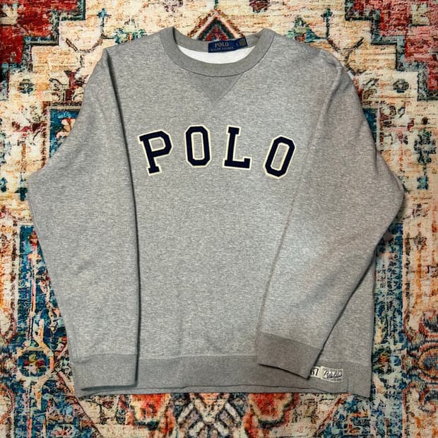 [XL] 폴로 랄프로렌 로고 패치 스웻셔츠 맨투맨