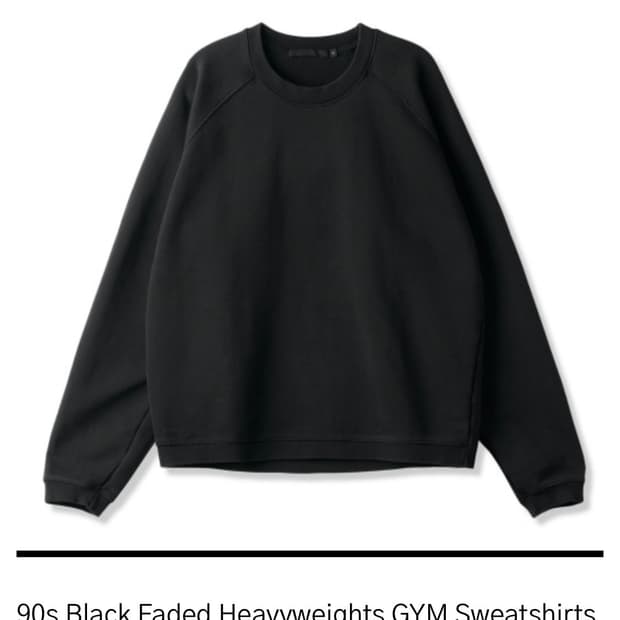 [3] htae 90s gym 스웻셔츠(faded black)