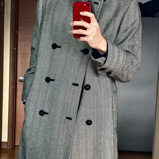 지방시 트위드 코트