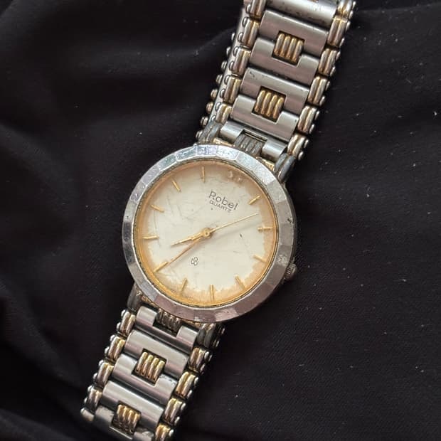vintage robel metal watch