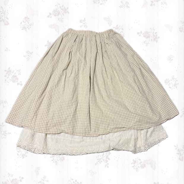 모리 레이어드 롱스커트