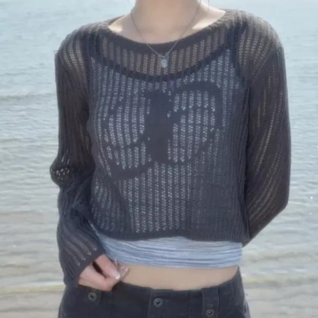 ason 애즈온 네팅 니트 netting knit