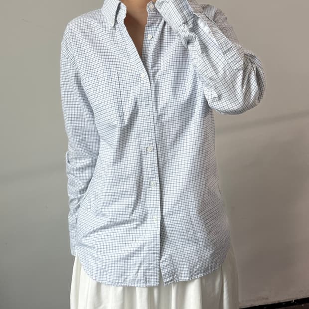 [L] 제이크루 옥스포드 체크 셔츠