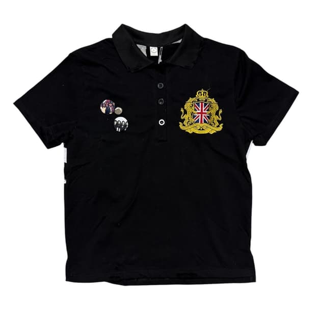 Distressed UK custom polo b.access tee