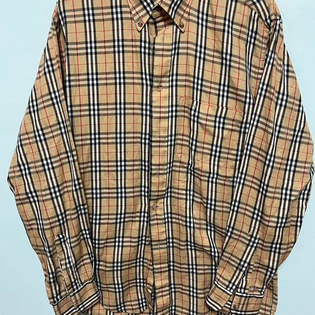버버리 체크 긴팔 셔츠