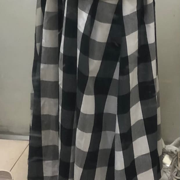 일본빈티지 모리걸 체크 롱스커트