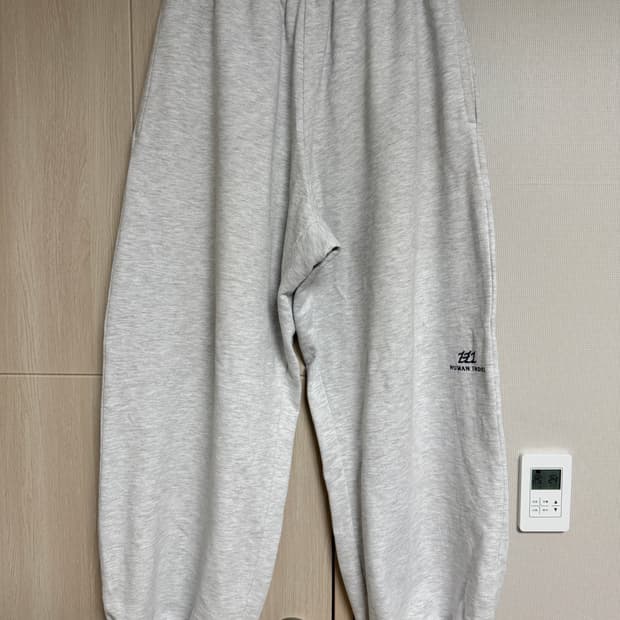 폴리테루 휴먼인덱스 인덱스 스웨트팬츠 002 라이트 멜란지 그레이