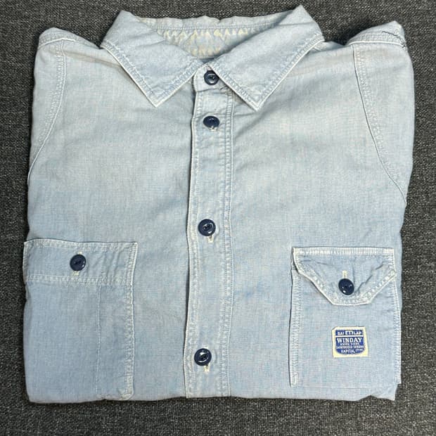 kapital 캐피탈 샴브레이셔츠 L사이즈 KR2206LS04