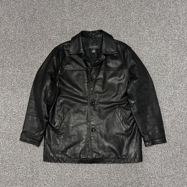 올드 바나나 리퍼블릭 레더 카코트