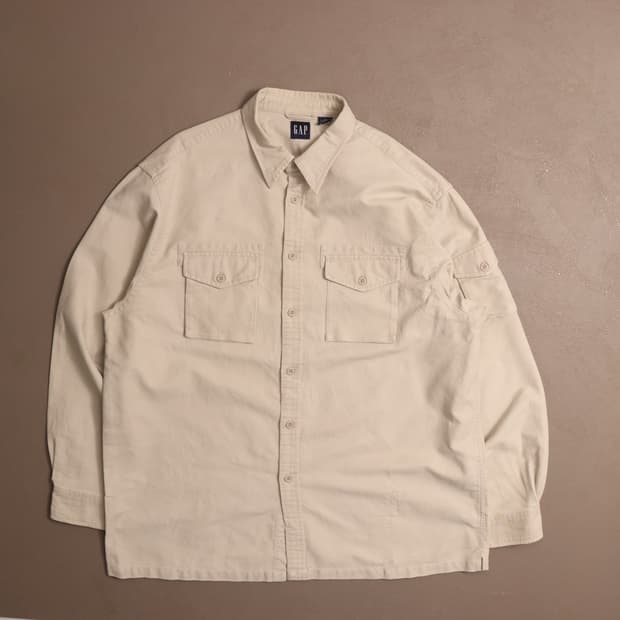 90's 갭 헤비코튼 워크셔츠 A1545